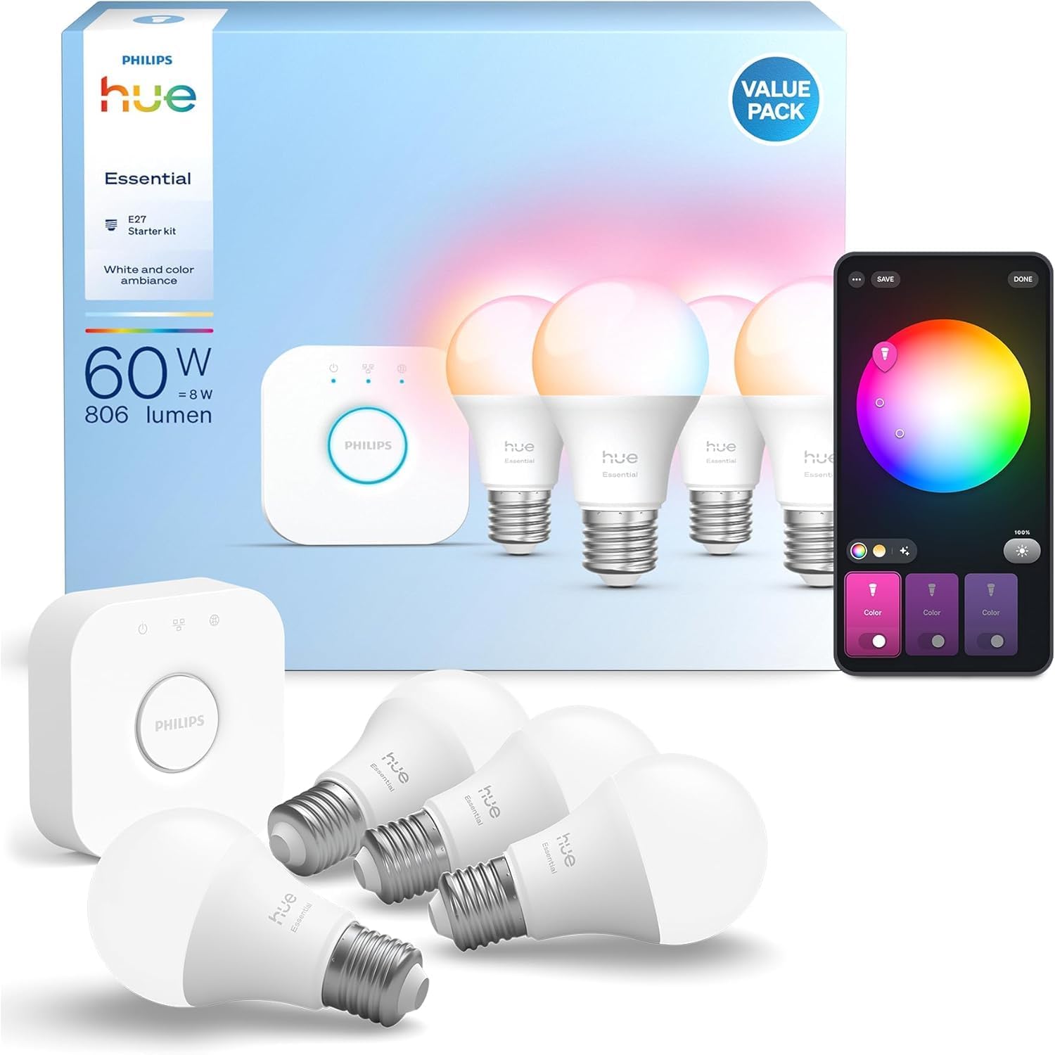 Philips Hue Essential White & Color (E27)